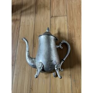 Antique Victorian Silver plated Teapot 10”
